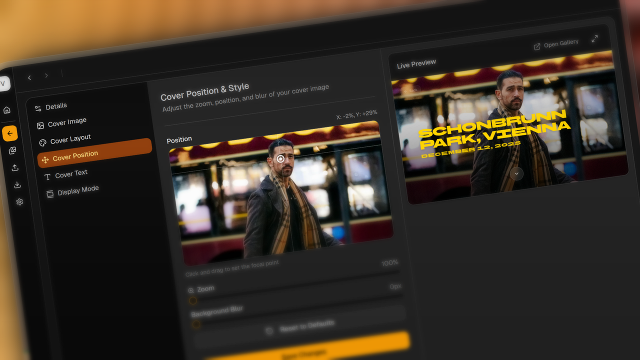 Elegant gallery customization